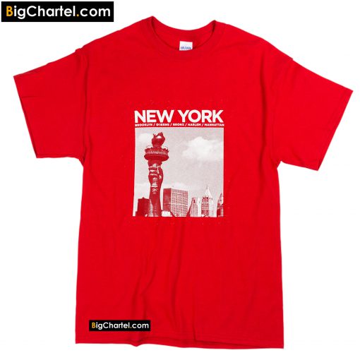 New York printed T-shirt PU27