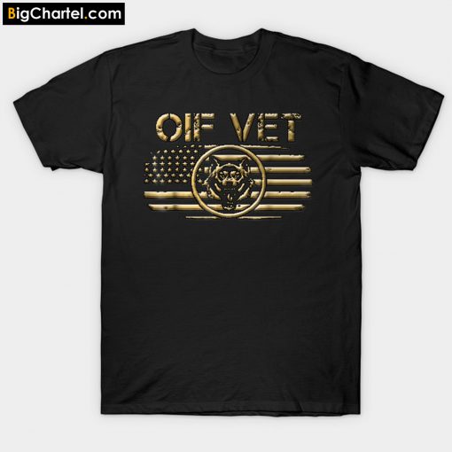 OIF Veteran USA Flag American T-Shirt PU27