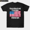 Operation Iraqi Freedom US Flag Distressed T-Shirt PU27