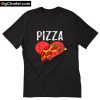 Pizza Heart Italian Valentine T-Shirt PU27