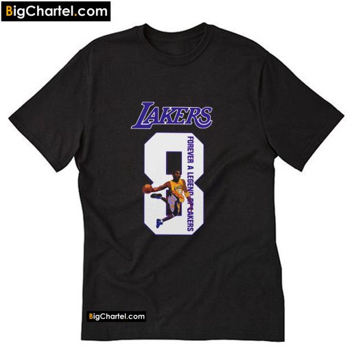 RIP Kobe Bryant number 8 forever a legend Lakers T-Shirt PU27