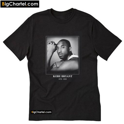 Rip Kobe Bryant 1978-2020 black and white T-Shirt PU27