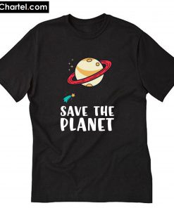 Save the Planet Save the Earth Distress T-Shirt PU27