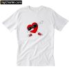 Valentine's Day Dabbing Heart T-Shirt PU27
