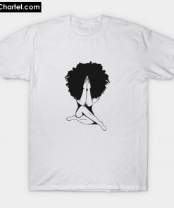 Afro woman praying T-Shirt PU27