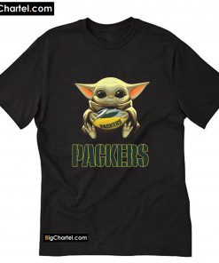 Baby Yoda Hug Green Bay Packer T-Shirt PU27