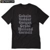 Cobain Corgan Grohl Weiland Vedder Cornell T-Shirt PU27