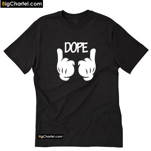 Dope Mickey Hand Graphic T-Shirt PU27