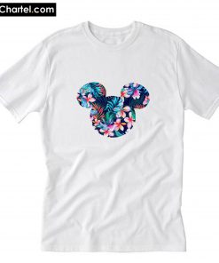 Flowers Mickey Graphic T-Shirt PU27