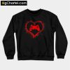 Gamer Heart Valentines Day Video Games Boys Kids Teens Sweatshirt PU27