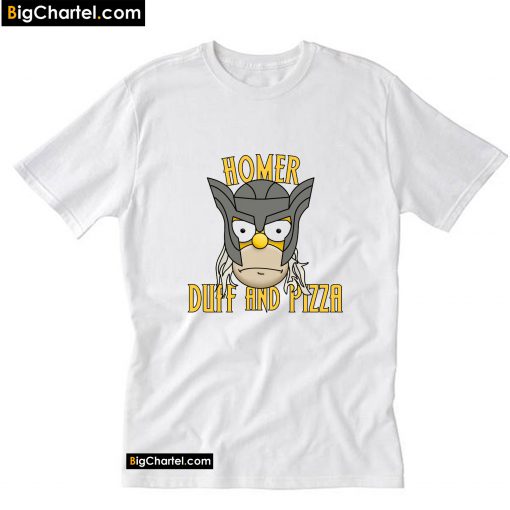 Homer Duff & Pizza T-Shirt PU27