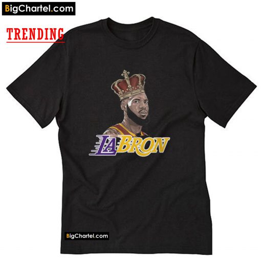King LeBron James Los Angeles Lakers T-Shirt PU27