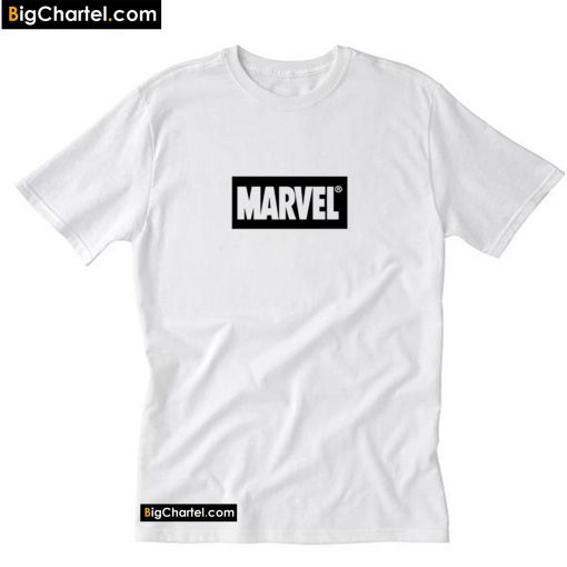 Marvel Black logo T-Shirt PU27