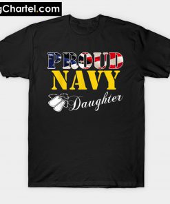 Proud Navy Daughter T-Shirt PU27