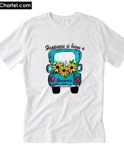 Sunflower Happiness Is Being A Grammy T-Shirt PU27