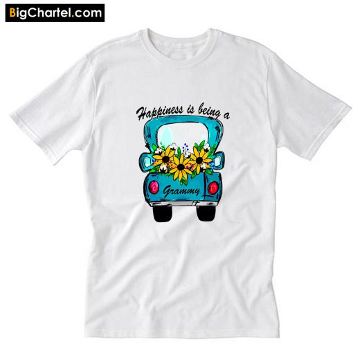 Sunflower Happiness Is Being A Grammy T-Shirt PU27
