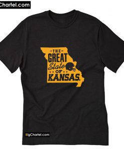 The great state of kansas Kansas city football 2020 T-Shirt PU27