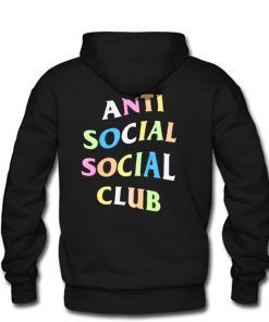 Anti Social Social Club ASSC Rainbow Hoodie back PU27
