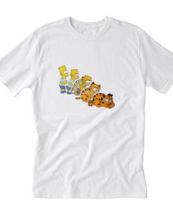 Bart Simpson And Garfield T-Shirt PU27