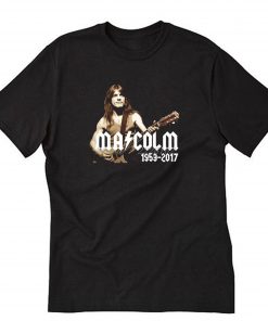 Malcolm Young Handsome Person Music Rock T-Shirt PU27