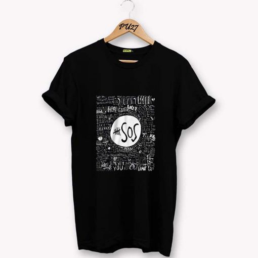 5 Seconds of Summer SOS black T-Shirt PU27