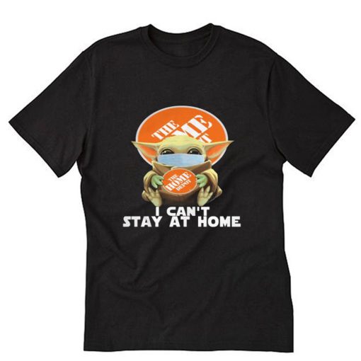 Baby Yoda face mask hug The Home T-Shirt PU27