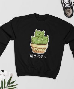 Cat Cactus Japanese - Sweatshirt PU27