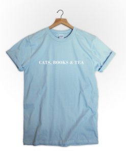 Cats books and tea T-Shirt PU27