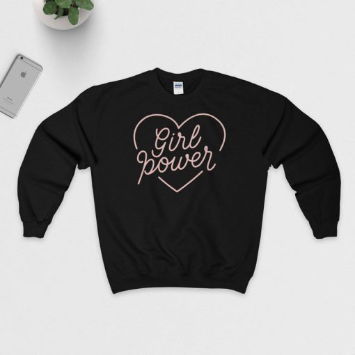 Girl Power Heart Sweatshirt PU27