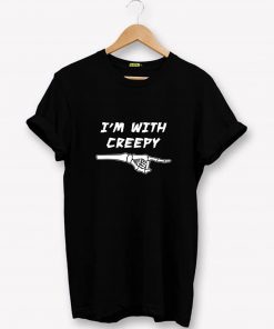 I'm With Creepy Skeleton Ghost T-Shirt PU27