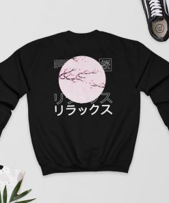 Japanese Blossom - Back Print Sweatshirt PU27