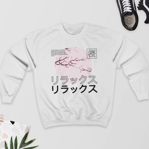 Japanese Blossom Sweatshirt PU27