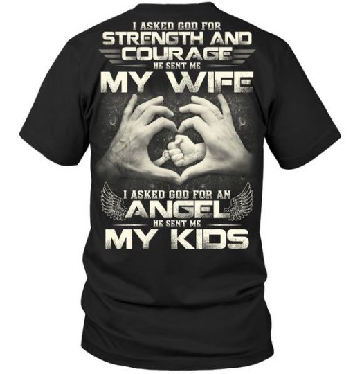 My Wife Angel My Kids T-Shirt PU27