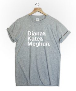 Royal wedding Princess Diana Kate Meghan T-Shirt PU27