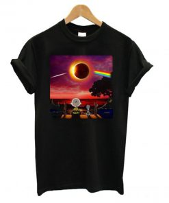 Snoopy and Charlie Brown Pink Floyd Dark Side Of The Moon T shirt PU27
