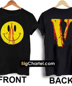 Vlone Smiley Face T-Shirt twoside PU27