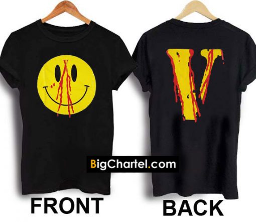 Vlone Smiley Face T-Shirt twoside PU27