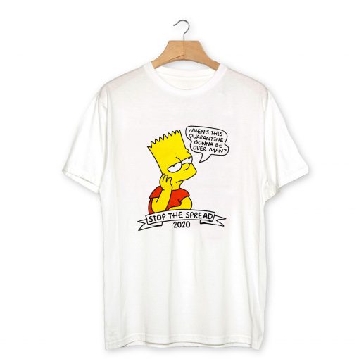 Bart in Quarantine Vintage Style T-Shirt PU27