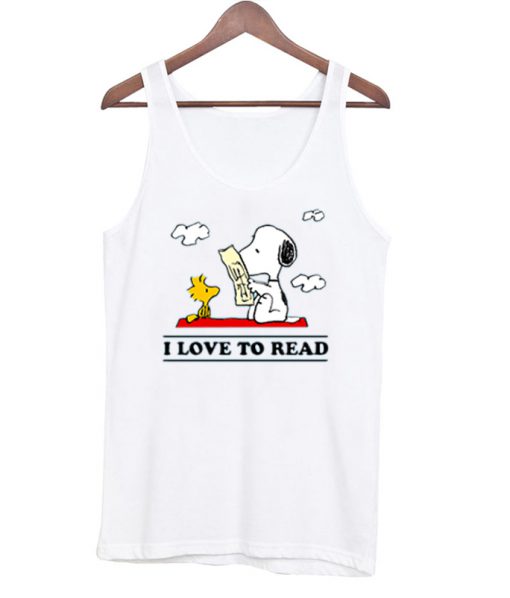 I Love To Read Snoopy Tanktop PU27