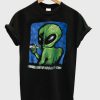90s Distressed Smoking Alien Grunge T-Shirt PU27