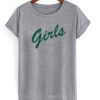 Girls Green Letters T-shirt PU27