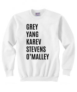 Grey Yang Karev Stevens Omalley Unisex Sweatshirt PU27