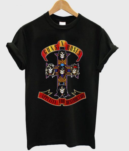 Guns N Roses Appetite For Destruction Tshirt PU27