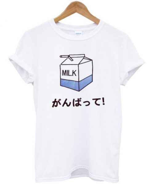 Milk Japanese Kanji T-shirt PU27