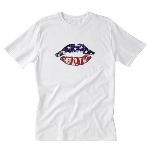 4th of July Lips T-Shirt PU27