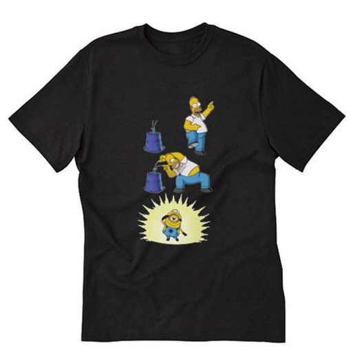 Action The Simpsons and Minions T-Shirt PU27