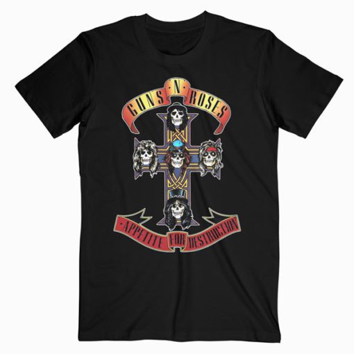Appetite For Destruction Guns N Roses Band T-Shirt PU27