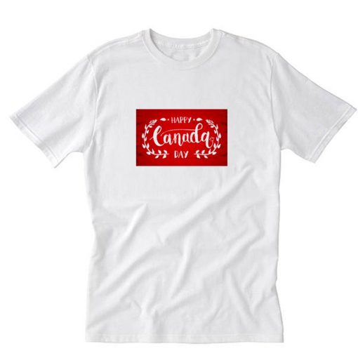 Happy Canada Day Logo T-Shirt PU27