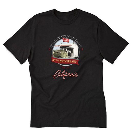 In N Out Burger 65th Anniversary California T-Shirt PU27