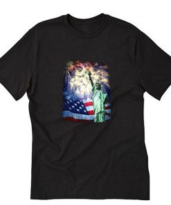 Independence Day USA Liberty Statue T-Shirt PU27